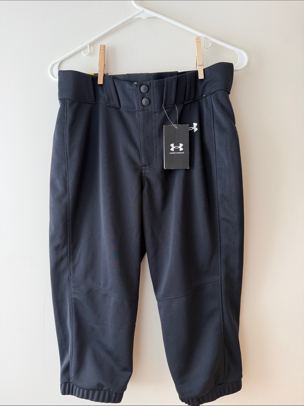 Under Armour Black Womens Performance Softball Pants with Logo